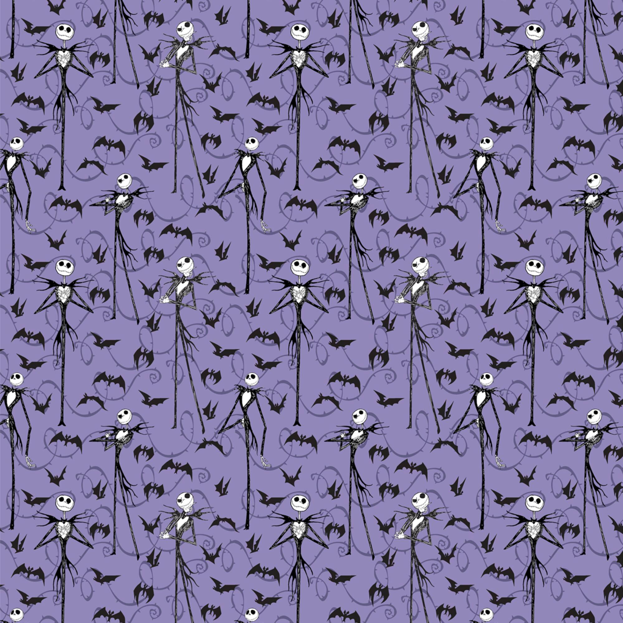 Disney® Nightmare Before Christmas Jack Skellington with Bats Cotton Fabric